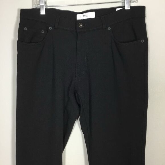 Brax Feel Good Chuck Modern Fit High Flex Stretch Black Jeans 35/32 Minimalist - Picture 2 of 10